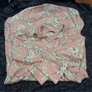 pink zara dalmatian dress